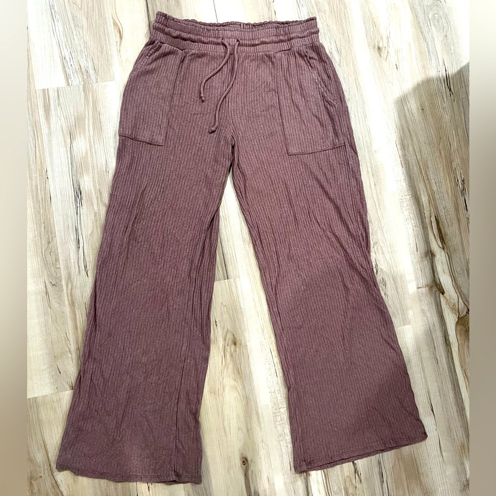 Wide leg casual draw string pants